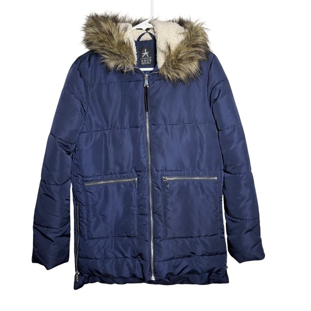 Atmosphere Faux Fur-Lined Hooded Winter Coat – Women’s Size 6